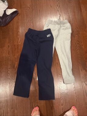 GAP Kids Navy & Light Gray Sweatpants Duo